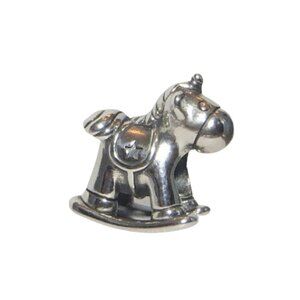 Pandora Authentic Bruno the Unicorn Rocking Horse SS .925 Charm 798437C00